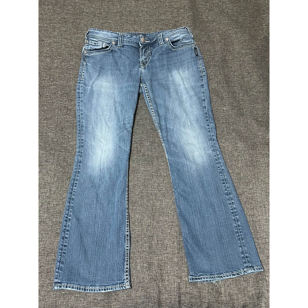 Silver Jeans Co Women's 14/32 Suki Surplus Classic Stretch‎ Bootcut Jeans
